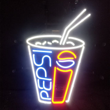 Pepsi Coke Cup Neon Signs Light
